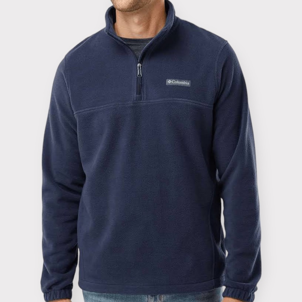 Columbia - Mens 1/2 Zip Fleece Pullover - Navy Blue -  Size S